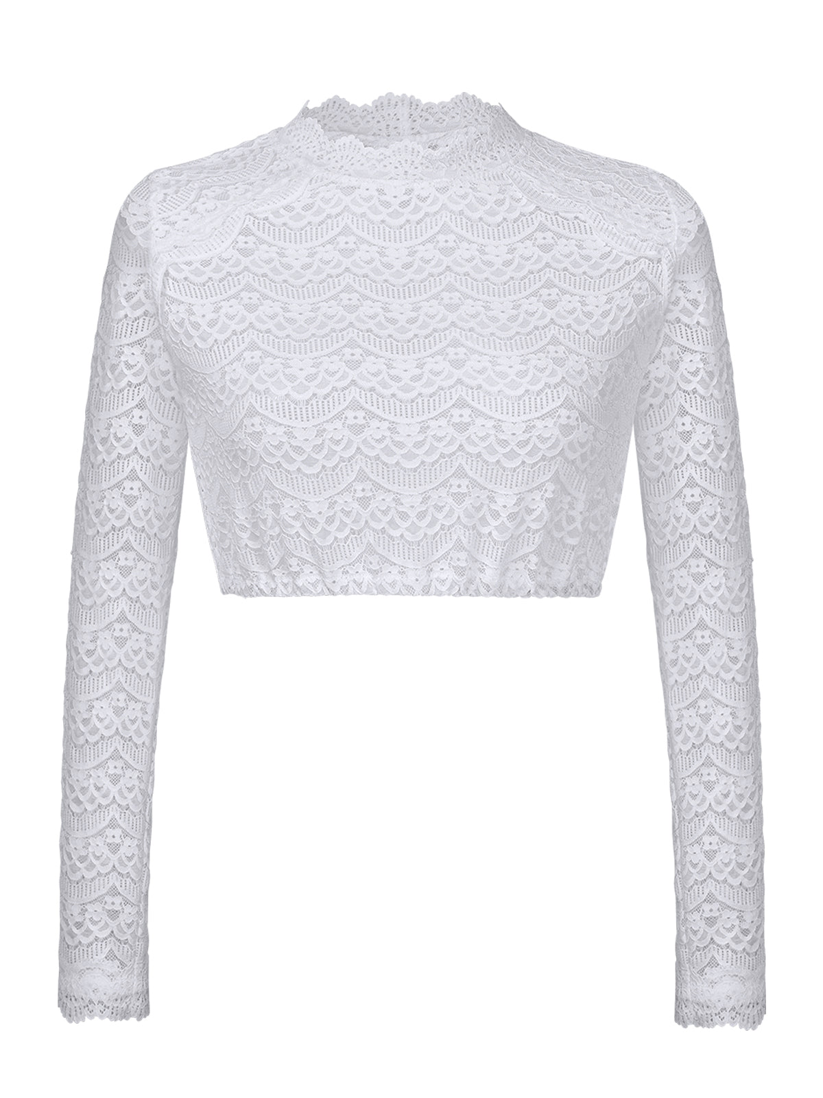 Rundhals pitkät käsivarren naiset valkoinen dirndlblous puu